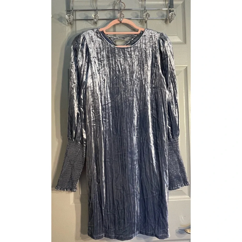 Anthropologie Velvet Slate Shift Mini Dress NWT Size 10 (Medium) - Picture 6 of 15